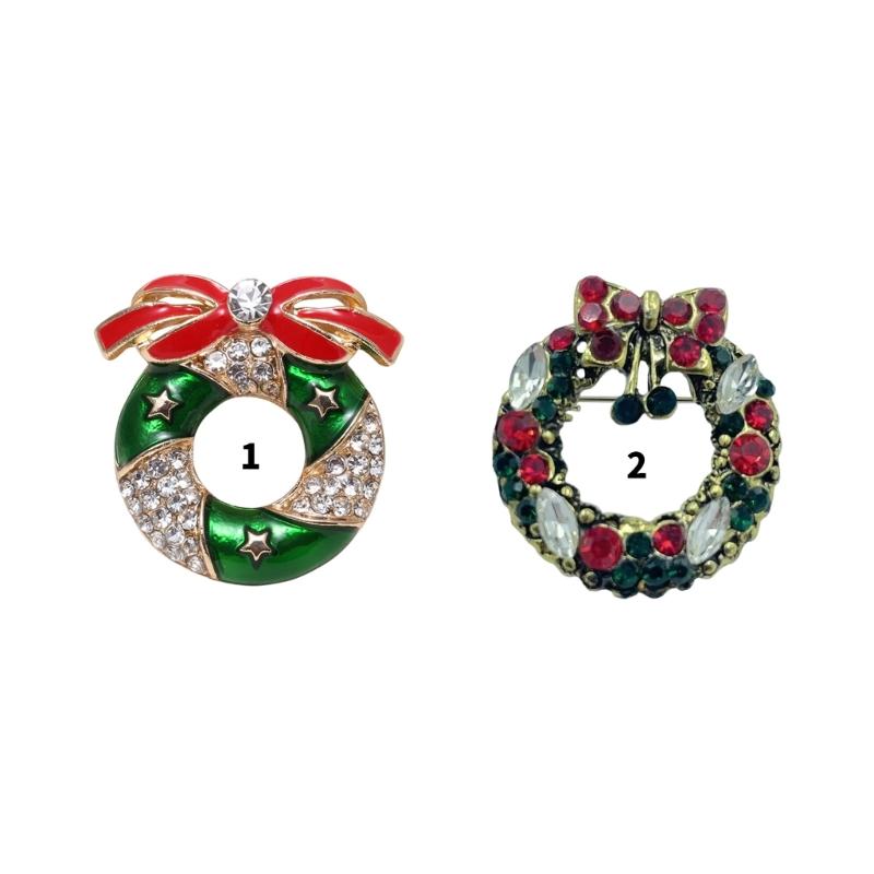 Artistic Brooch Collection Christmas Theme Stylish Suit Accessories Casual Brooch Present for Fashion Enthusiasts