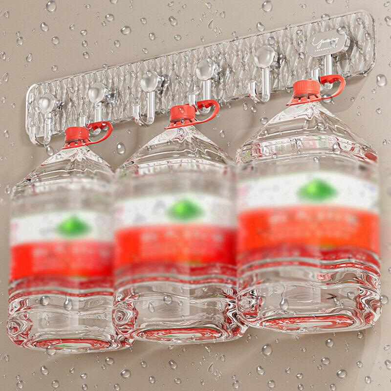 6 Hooks Coat Rack Wall Mounted Hook for Kitchen Bathroom Clothes Hanger