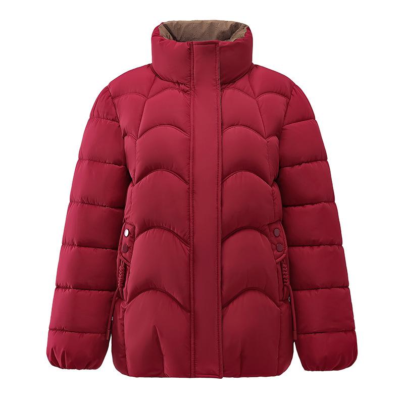 New Winter Cotton Coat Stand Collar Cotton Jacket Versatile and Fashionable Cotton Jacket To Make You Look Slim and Young Mother's Jacket
