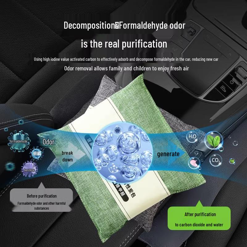 Bamboo Charcoal Deodorizer & Odor Removal for Car Interiors