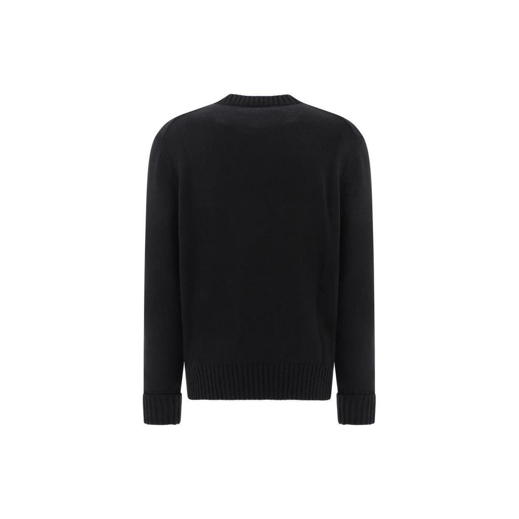 Alexander Mcqueen Graffiti Logo Intarsia Knitted Jumper 626454Q1WZL1006