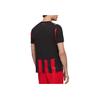 Puma Ac Milan Fitted Versatile Fan Short Sleeve Football Shirt Men Tops Black Red 779962-01