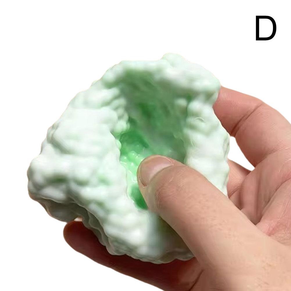 Ice Skin Squishy Stress Ball Ultra Soft Thin Feel Crunchy Noisy Sensory Toy Anti-Stress Decompression Fidget Ball Gift Kids Adul