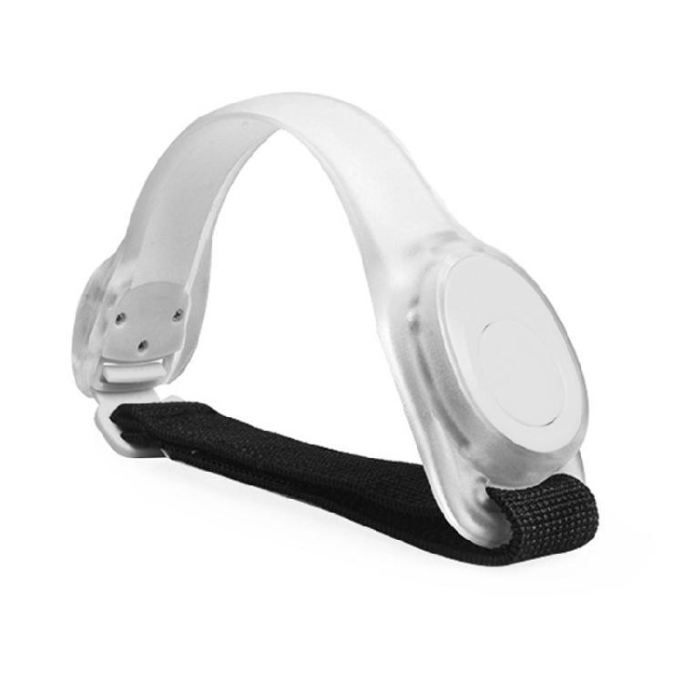 

LED Light up Armband Wrist Straps Waterproof Night Running Belt Strap Easy Use 1 білий