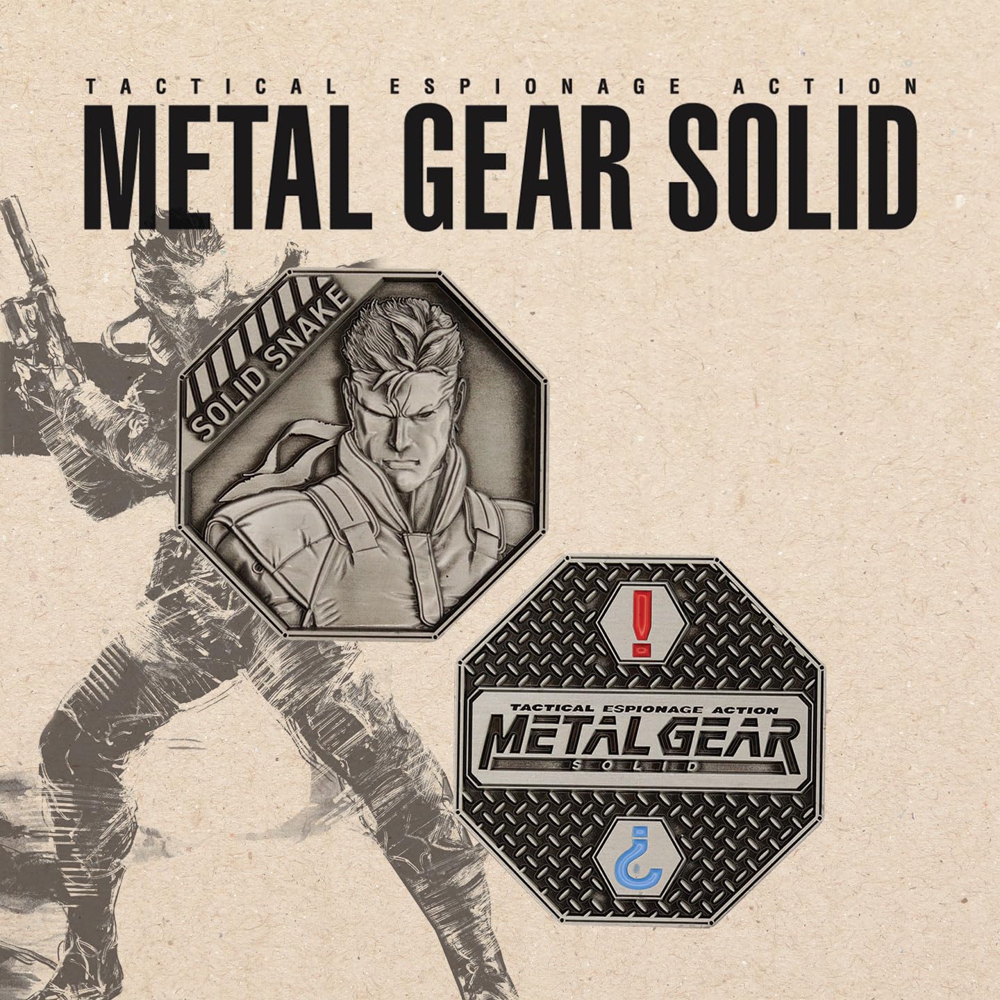 

[Офіційний ліцензований продукт] METAL GEAR SOLID Solid Snake Coin (з серійним номером)