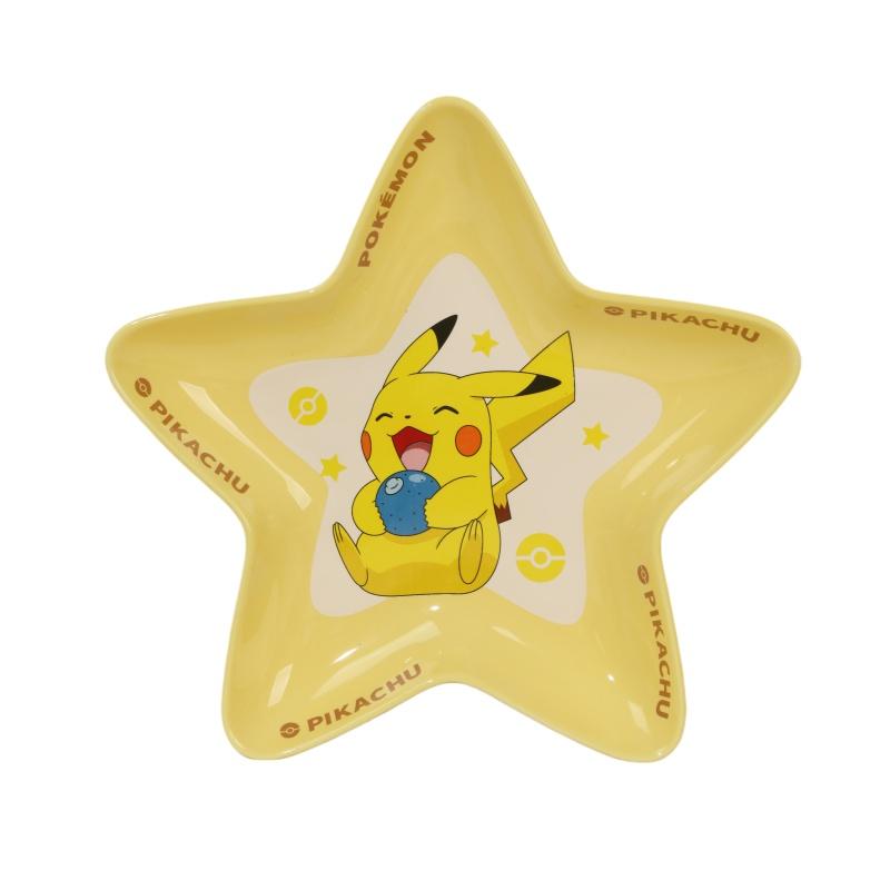 

SHUNXIANG Pokémon Ceramic Tableware Five-pointed Star Dinner Plates Cartoon Pikachu Fruit Plates Home Heat-resistant Tableware