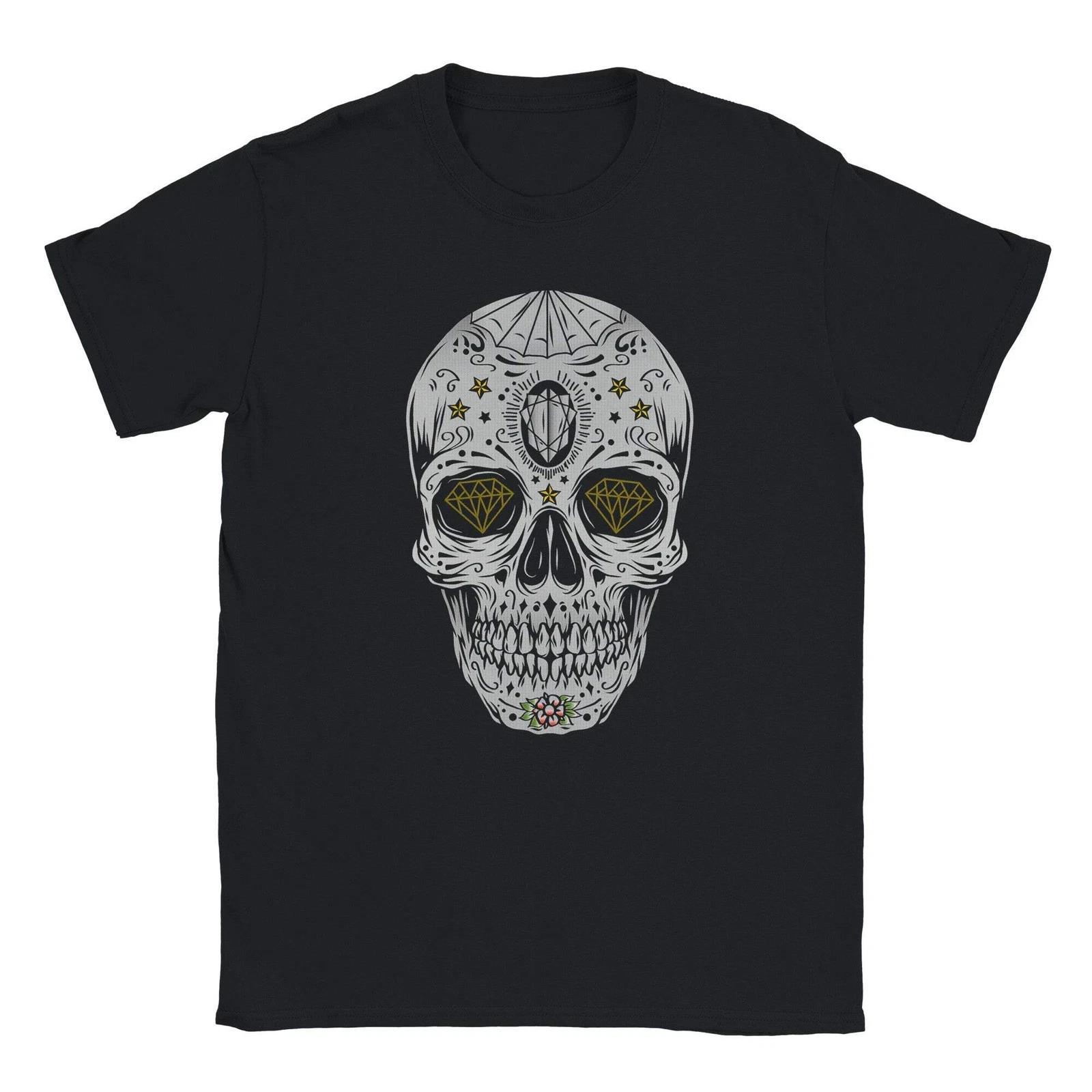 Handmade Skull T-Shirt - Unique Graphic Tee for Men & Women | M