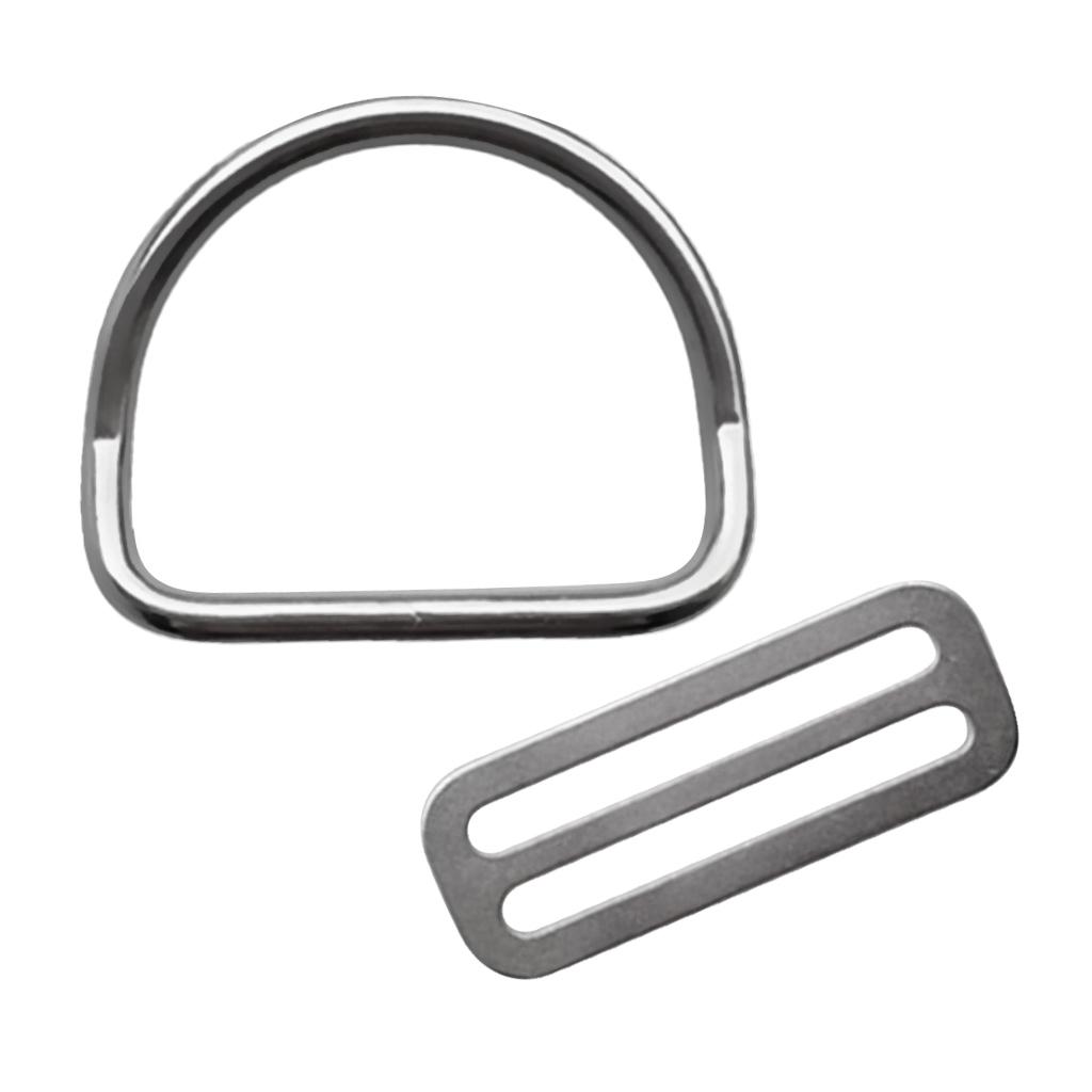 Heavy Duty Scuba Diving Weight with Bent D Ring for 5cm / 2 inch Standard Webbing Strap Accessories