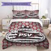 PSV Eindhoven Pattern Bedding Uilt Set Uilt Cover Pillowcase Home Decoration Birthday Gift (1 * Duvet Cover + 2 * Pillowcase Without Core)