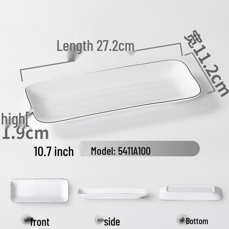Xiangyuanmei Rectangular Melamine Sushi Dining Plate
