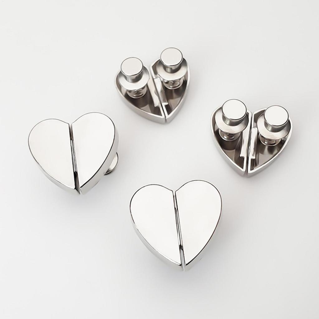 Chiusure Magnetiche per Tende Fibbia Magnetica a Forma di Cuore per Tende Chiusura Magnetica Biadesiva Impedisce la Fuoriuscita di Luce Decorativa