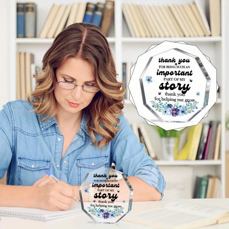 Teacher Appreciation Acrylic Sign - Versatile Thank You Gift for Educators & Leaders