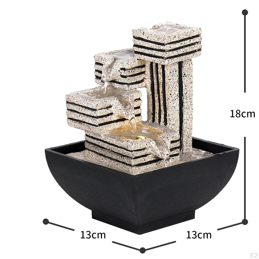 Indoor Water Fountain Waterfall Fountains Tabletop for Ornaments