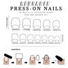 Quadratischer Press-on-Nagel Lila Falscher Nagel Aufkleb-Nagel in 12 Größen, 24 Stück Französische Nagelspitzen für DIY-Nagelkunst-Dekorationen