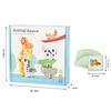 Wooden Animal Stacking Block Game Shape Matching Puzzle Balance Toy Montessori Fine Motor Training Educational Toys for Children