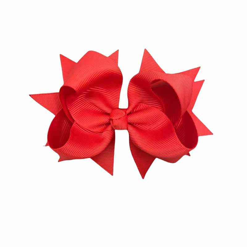 European & American Trendy Kids' Solid Color Bow Swallowtail Hair Clip