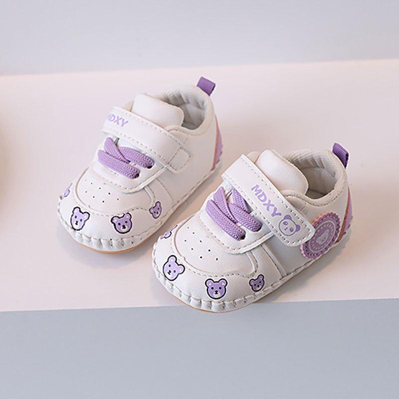 Chaussures pour bébé Printemps/Automne (0-18 mois) - Premiers Pas Antidérapants Semelle Souple Dessin Animé pour Bébés Unisexe