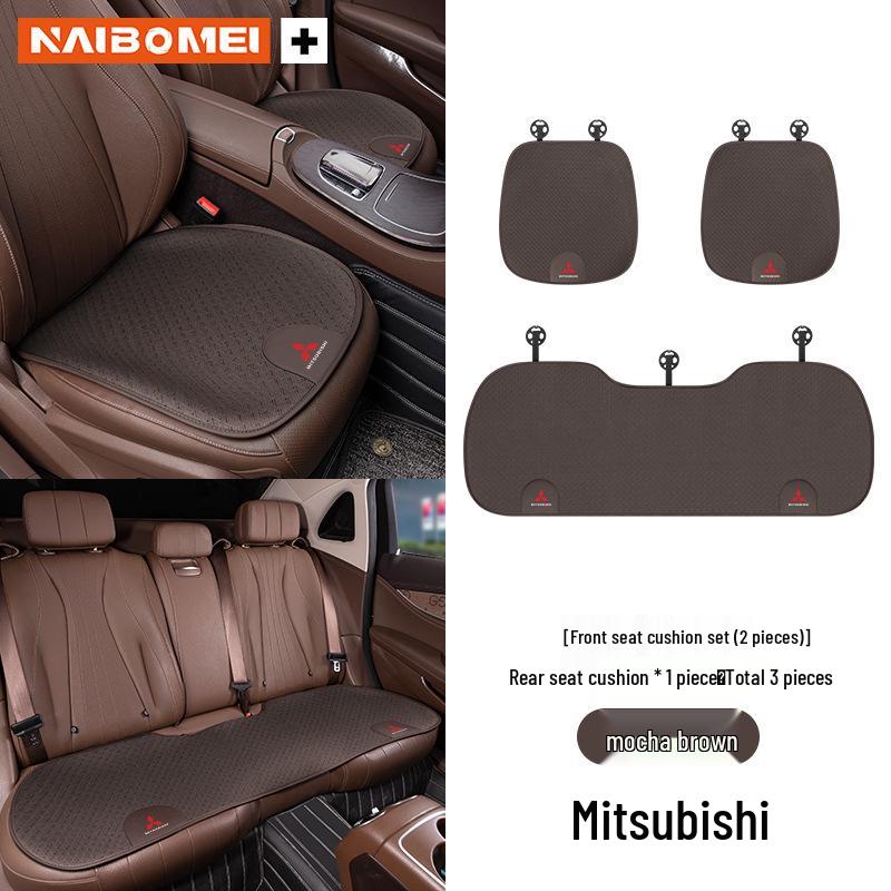 Mitsubishi Car Seat Cushion and Lumbar Support Pad for Lancer, EX, ASX, Outlander, Pajero - Four Seasons Use
