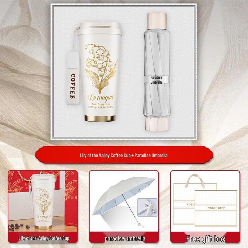 Executive Coffee Cup & Umbrella Gift Set
