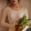 Meiyabi Women's High Elastic Thermal Underwear Top - Slim, Thin, Round Neck for Autumn and Winter
