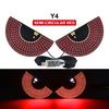 2Pcs Devil Eyes LED Car Headlight With Mini Projector Lens Turn Signal Lamp Bright Light