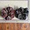 Retro Plaid Scrunchies for Women - College Style Hair Ties & Headbands