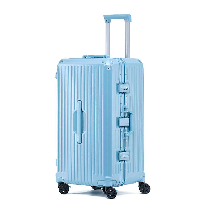 30" Extra-Large Capacity Aluminum Trolley Case with Universal Wheels & Charging Port