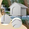 Cat House for Outdoor Cats Pet Bed Oxford Cloth Protection Elevated Feet Kitten Shelter