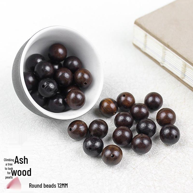 

Leatherwood 12MM Beads Craft Kit: DIY Bracelet and Rosary Accessories for Seniors.