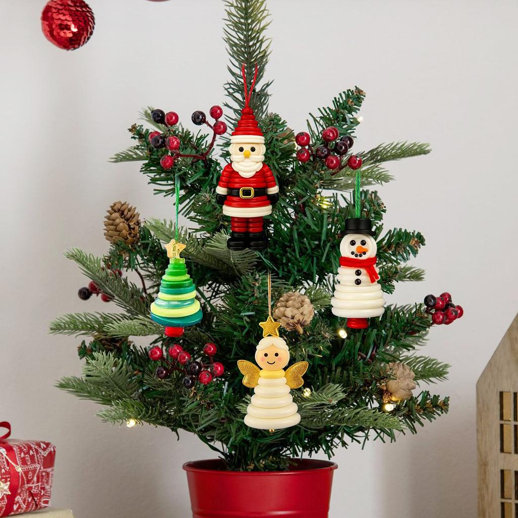 DIY Button Christmas Hanging Ornament Kit Christmas Decoration Set Christmas Ornament Kit for Holiday Decoration Xmas Party