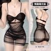 Domila Sexy Pajamas, Sexy Mesh See-through Outfit, Temptation Suspender Nightdress Set, Private Hot Hip Skirt