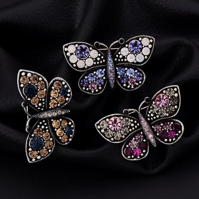 Retro Schmetterling Brosche, Süßes und Einzigartiges Mädchen, Bunte Dornschließe Pullover Mantel Accessoire