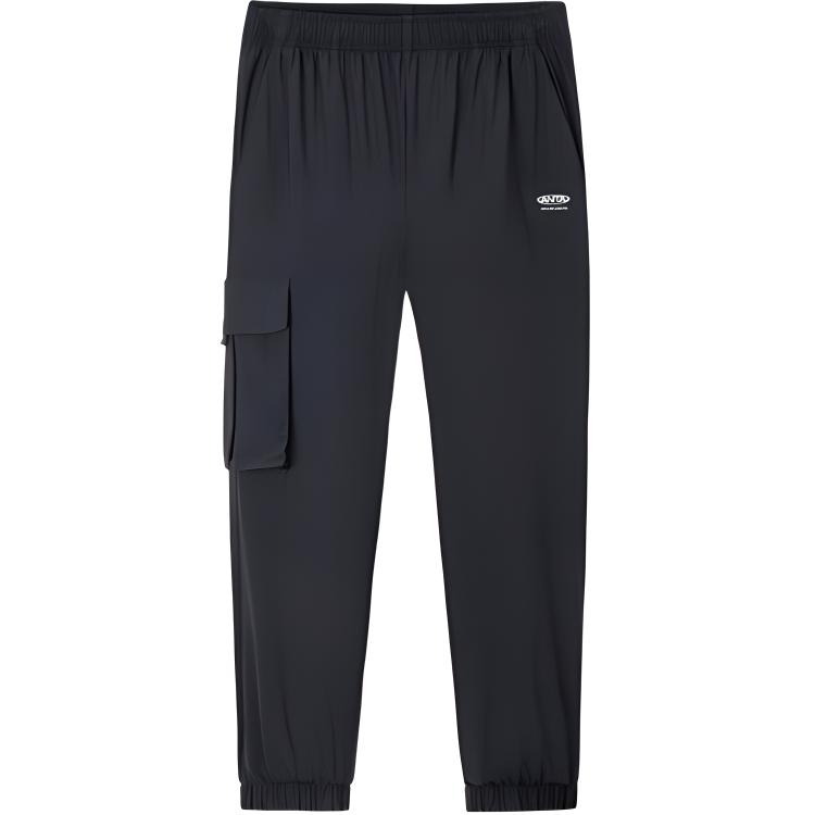 

Anta Серия Lifestyle Повседневные дышащие удобные зауженные трикотажные спортивные брюки мужские базовые-черные 952428312-3 M