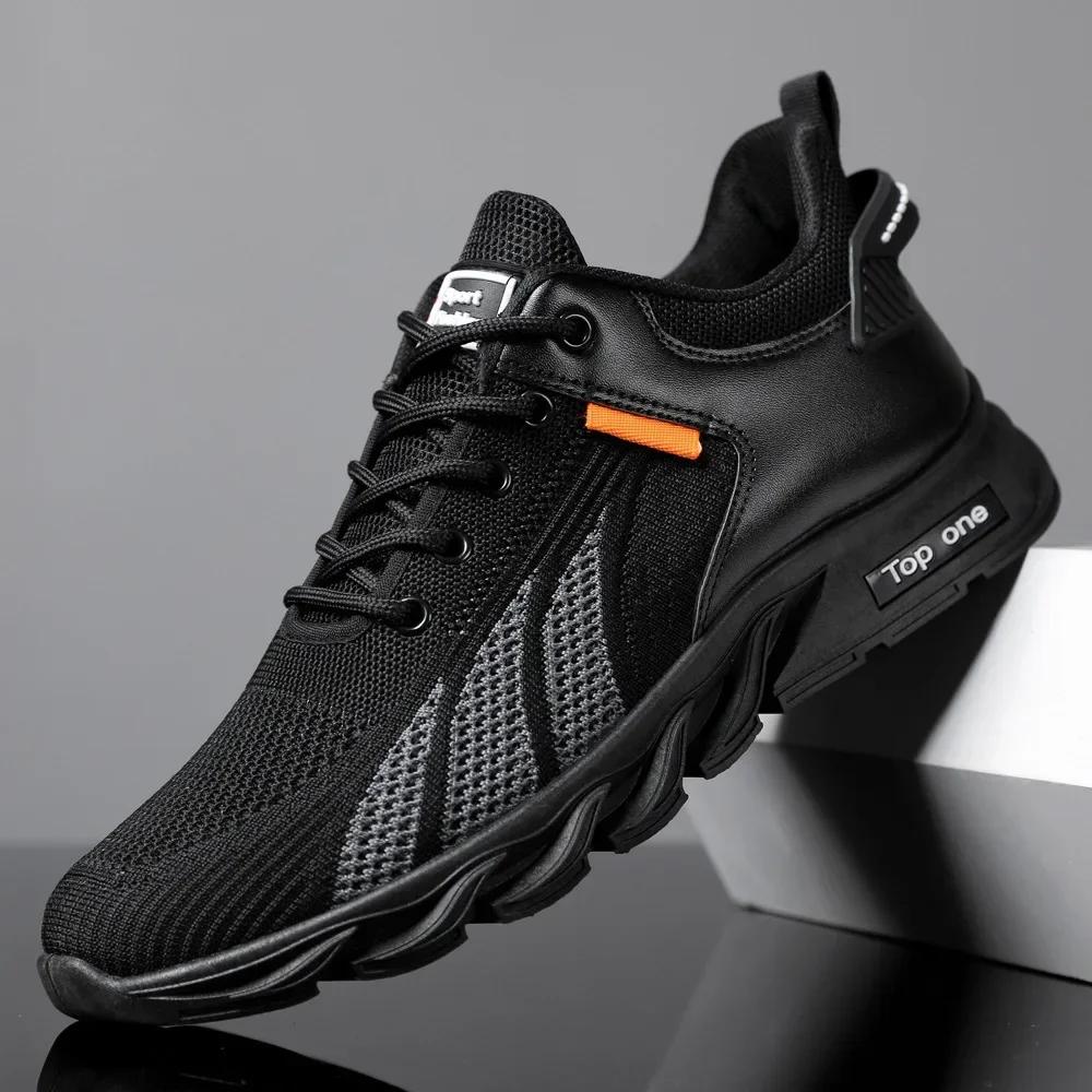 Sneakers Mesh Casual Footwear Lac-Up Men Footwear Lightweight Vulcanize Footwear Walking Sneakers Zapatillas Fashionable Men 40