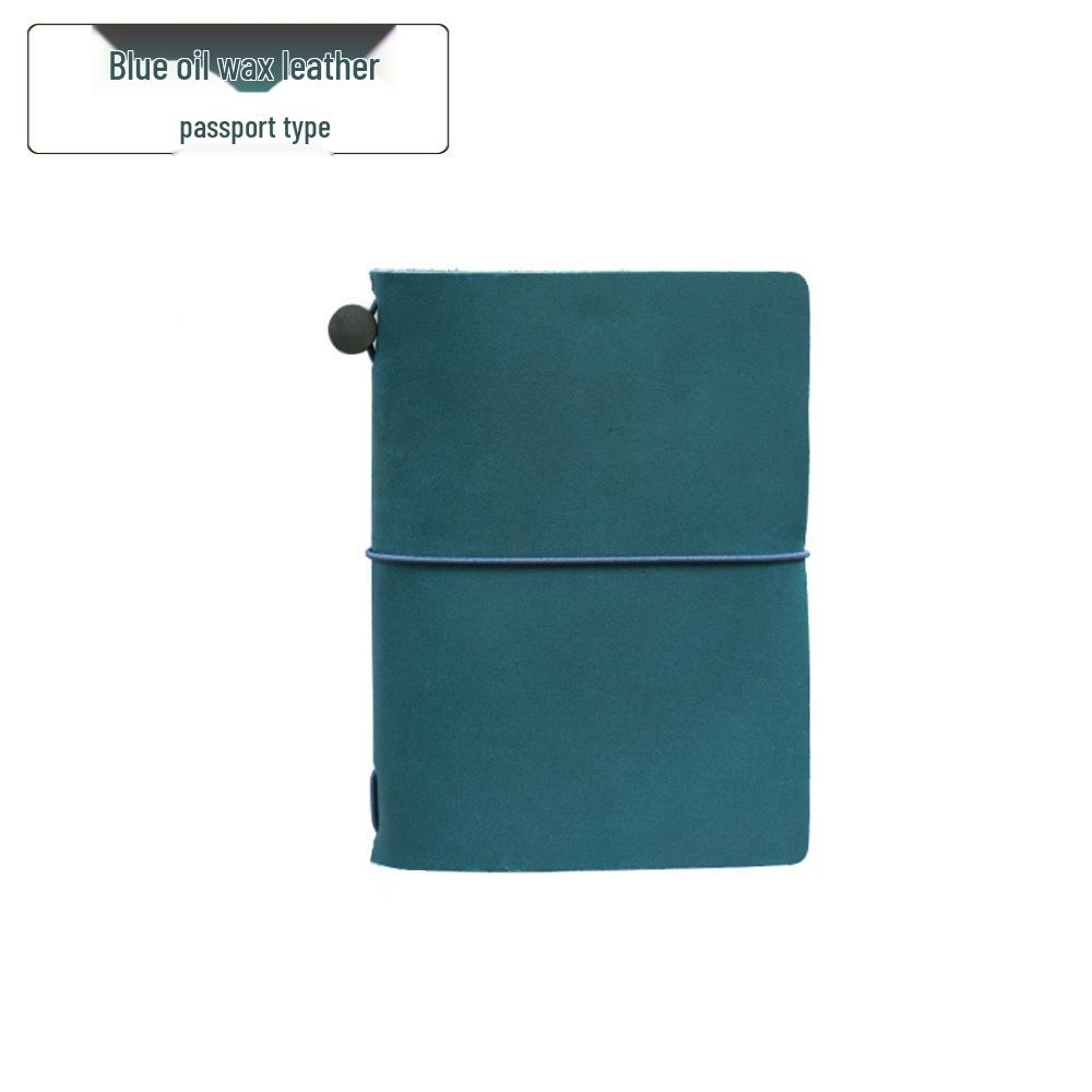 Vintage Cowhide Handmade Travel Journal - European Retro Notebook Diary