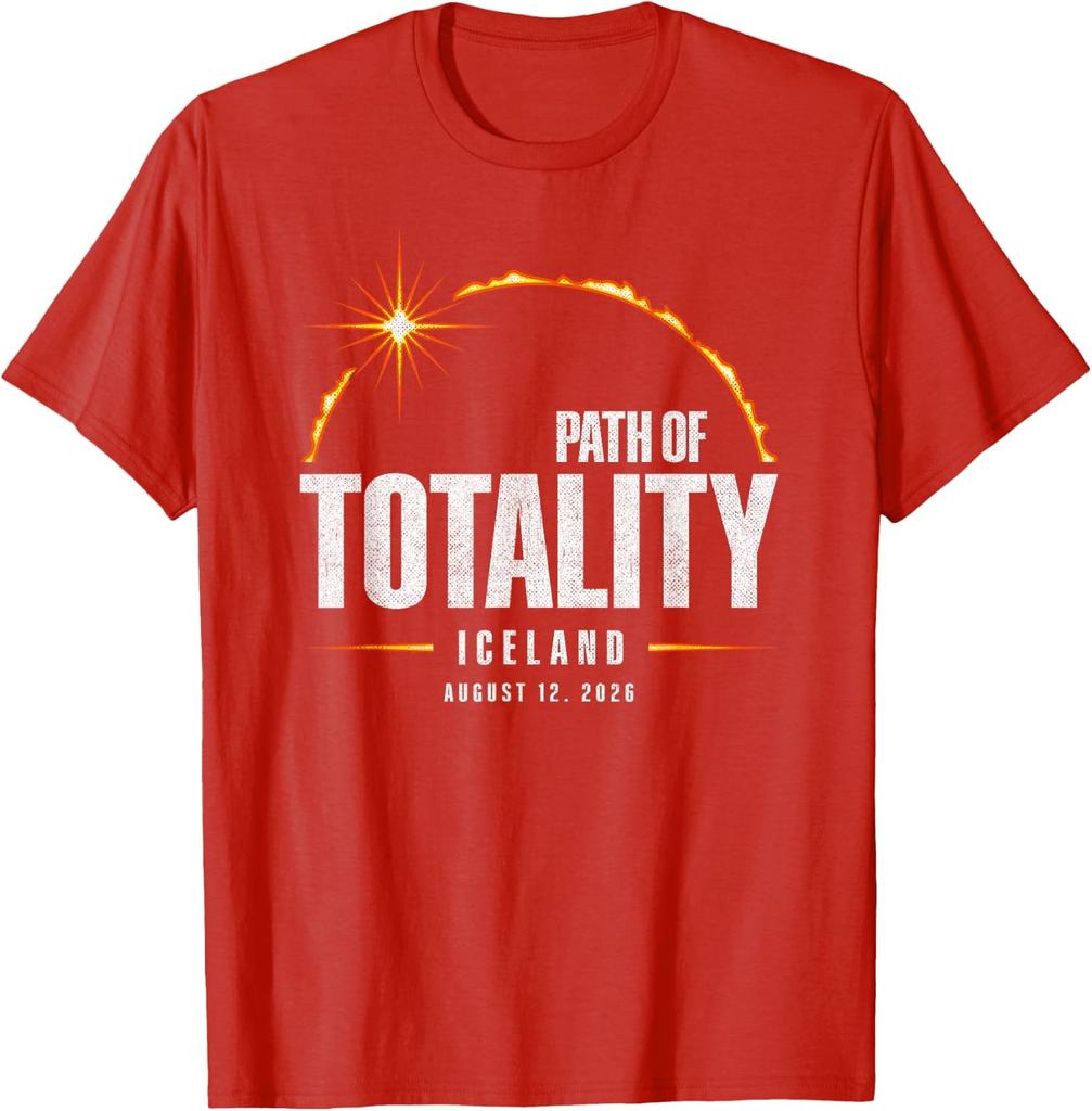 2026 Path of Totality Souvenir Iceland Solar Eclipse Unisex T-Shirt
