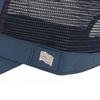 Wrinkle Us Work Cap Mesh Moisture Wicking Breathable Big Size Navy