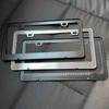 Universal Alloy License Plate Frame Black Carbon Bracket American Auto Accessory Fiber Number Plate TAG Cover for Front Rear