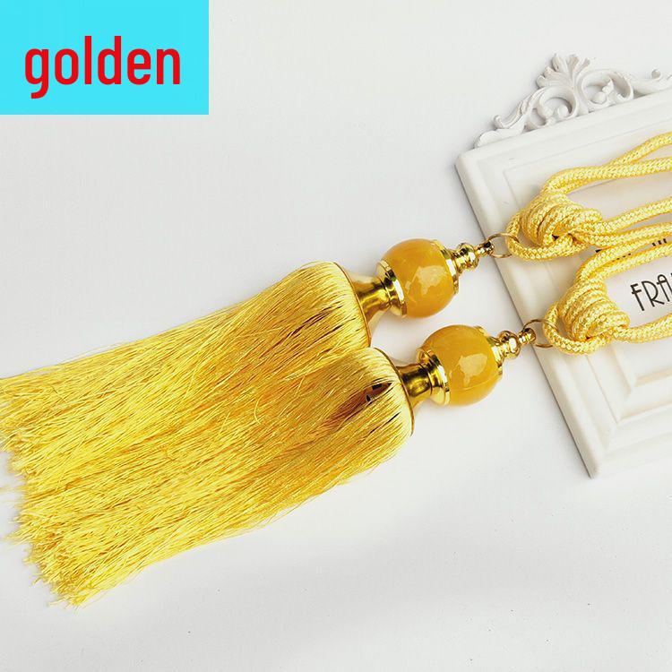 Jade Tassel Fringe Curtain Tie for Living and Bedroom Decor