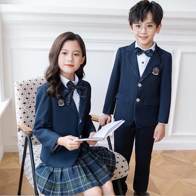 Frühlings- & Herbst-Kindergarten- und Klassenkameraden-Uniformset im britischen Stil