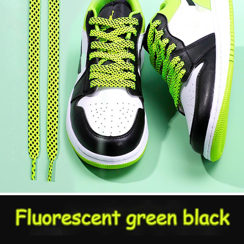 Flat Shoelace Women's Ins Small White Shoes Contrast Color Matching  Laces Rope Flat Personality AF1 Men's Sports 100/120/140CM