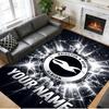 Crystal Velvet Rug Custom Name Text, Soft Non Slip Floor Mat Home DecorBrighton & Hove Albion Football