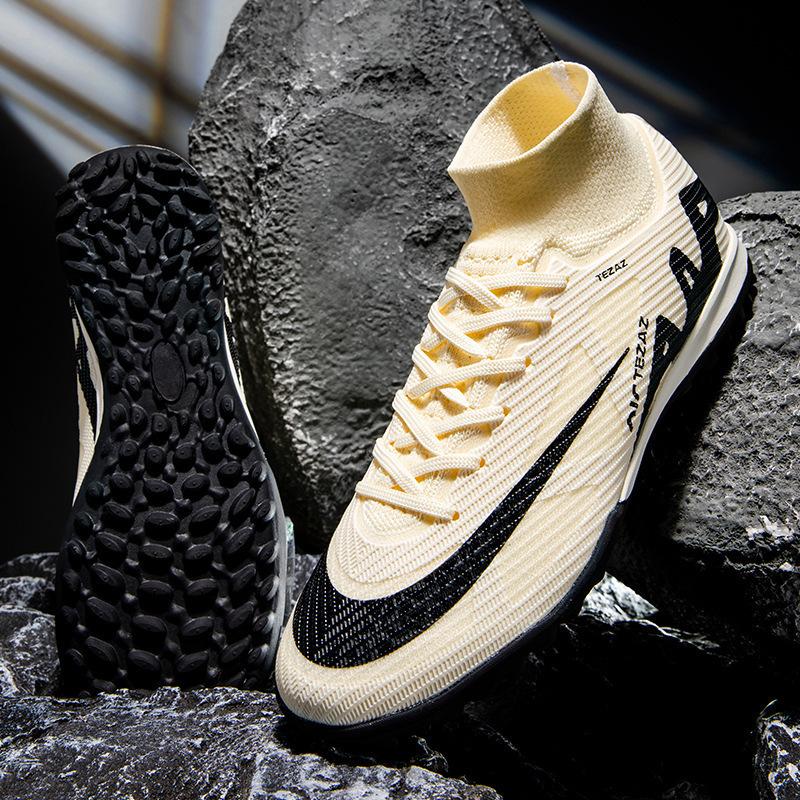 15 Scarpe da Allenamento Sportivo Speciali per Calcio High-Top con Chiodi Ag, Tessuto Fly-Weave Senza Cuciture, per Uomo e Donna