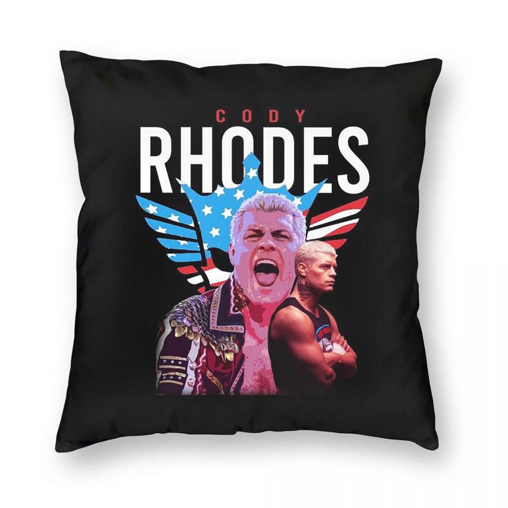 In The Ring Cody Rhodes American Nightmare Square Pillowcase Pillow Cover Cushion Throw Pillow for Home Sofa Living Room