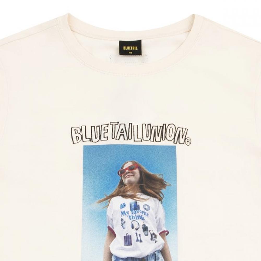 BlueTail LighT Pink Selfina PrinT ShorT Sleeve T shirT azb2Ts02lp