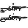 Black Folding Molle Scissors Sabre Mini Bicycle Repair EDC Camping Equipment Multi functional Outdoor Tool Combination Card