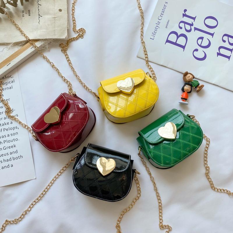 Children's bag women's new children's bag cute small satchel foreign fashion girls chain messenger bag tide