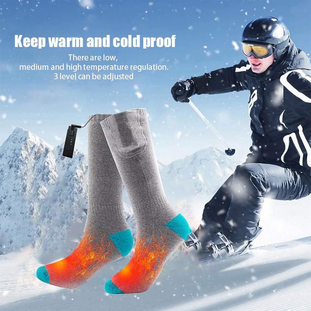 Unisex Beheizte Strümpfe Elektrische Thermostrümpfe Wiederaufladbare Heizstrümpfe