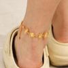 Stainless Steel Sun Anklet, Niche Design Foot Jewelry, Titanium Steel, Fade-resistant, Instagram Style Accessories