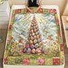 1Pc Cartoon Print Flannel Blanket, High Quality Comfortable for All Seasons, Home Decor, Warmth and Comfort, Perfect for Christmas Birthday Gift